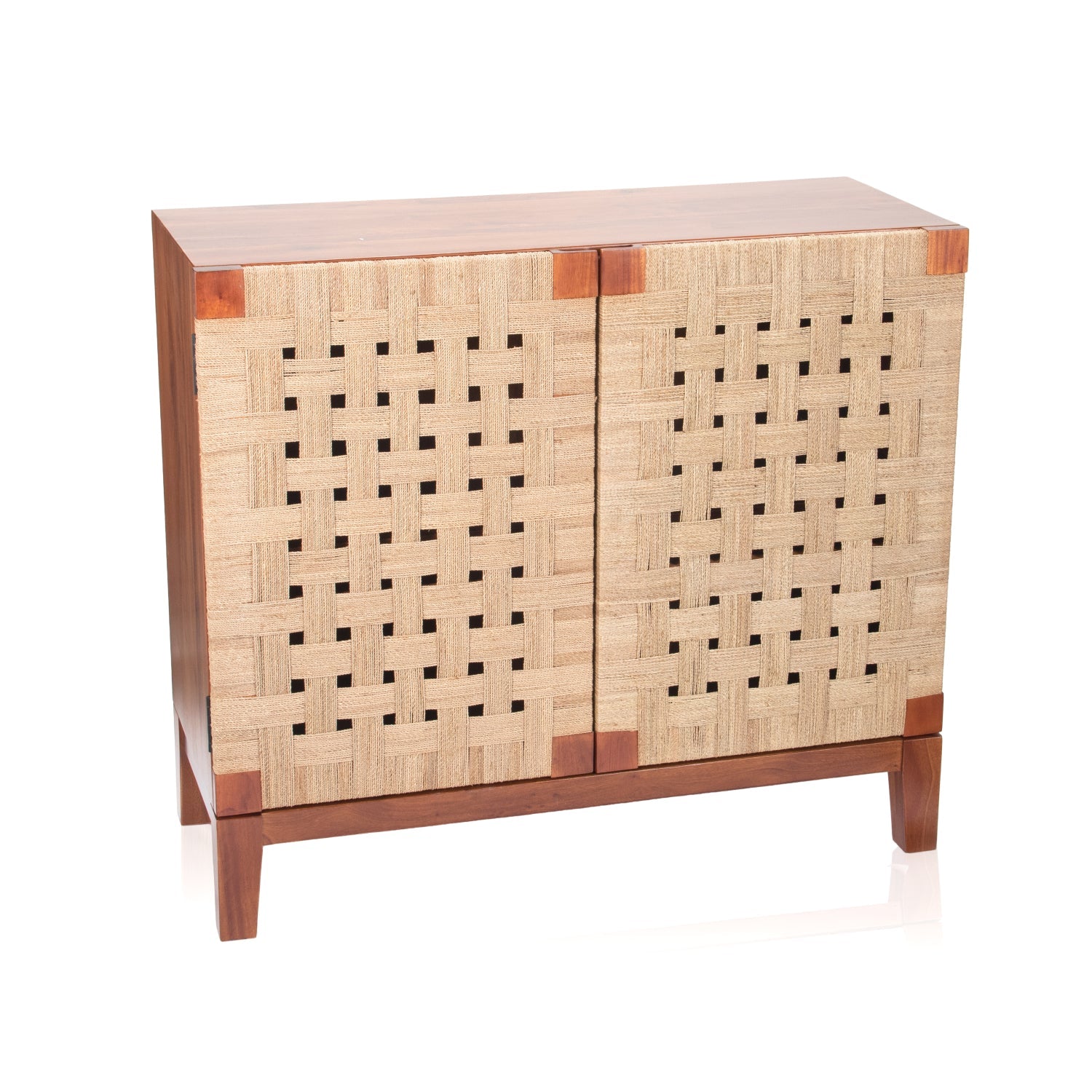 Pier 1 Diego Woven Seagrass 2 Door Cabinet - The Home Resolution