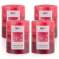 Pier 1 Island Orchard 3x4 Layered Set of 4 Pillar Candles - The Home Resolution