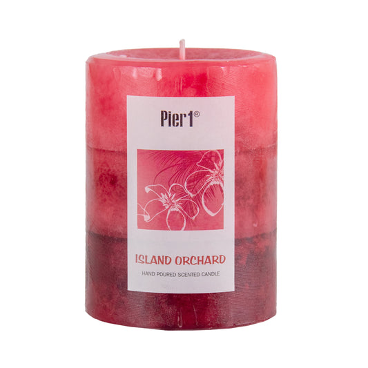 Pier 1 Island Orchard® 3x4 Layered Pillar Candle - The Home Resolution