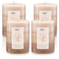 Pier 1 Magnolia Blooms 3X4 Layered Set of 4 Pillar Candles - The Home Resolution