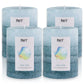 Pier 1 Sea Air Layered 3x4 Set of 4 Pillar Candles - The Home Resolution