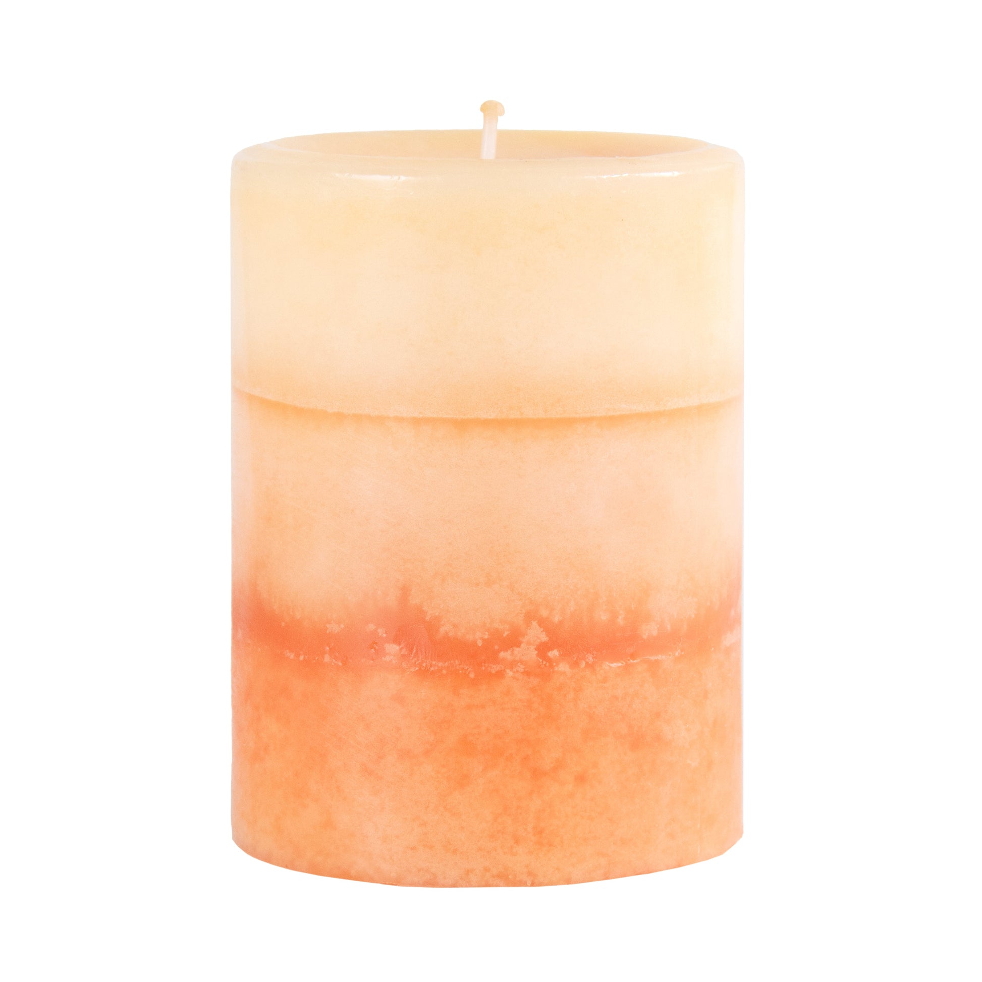 Pier 1 Ginger Peach® 3x4 Layered Pillar Candle - The Home Resolution