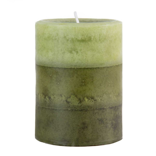 Pier 1 Citrus Cilantro Layered 3x4 Pillar Candle - The Home Resolution