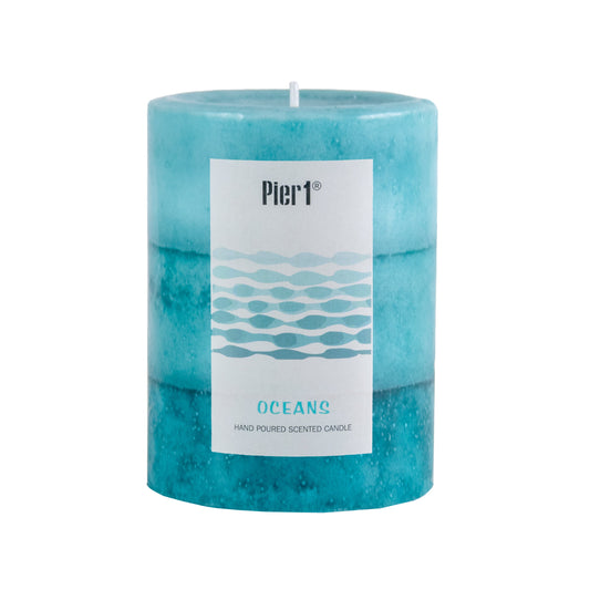 Pier 1 Oceans® 3x4 Layered Pillar Candle - The Home Resolution