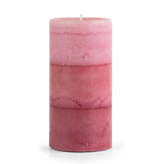 Pier 1 Pink Champagne 3x6 Layered Pillar Candle - The Home Resolution