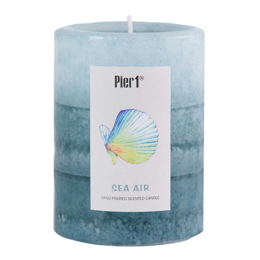 Pier 1 Sea Air™ Layered 3x4 Pillar Candle - The Home Resolution